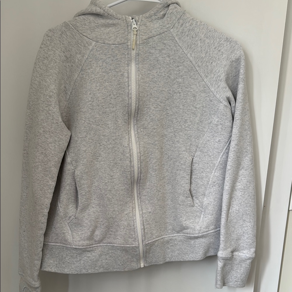 Gray Zip-Up Hoodie
